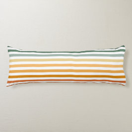 TINTEN VAN GROENE & ORANJE STREPEN & POLKA STIPPEN LICHAAMSKUSSEN