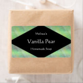 Tinten van groene zeep of kaars etiket (Insitu)