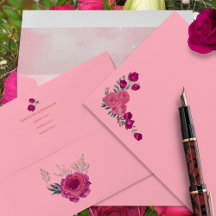 Tinten van Magenta Roze Roos Moderne Trouw