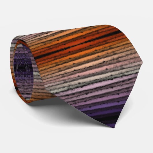 tinten van Sinaasappel en Paarse zoute Waterverf k Stropdas (Opgerold)