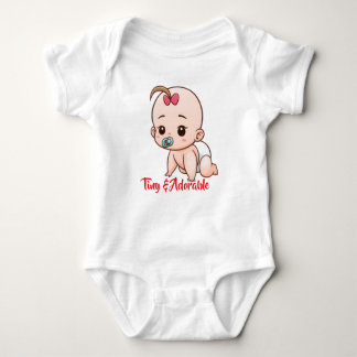 Tiny & Adorable Cartoon Baby Romper