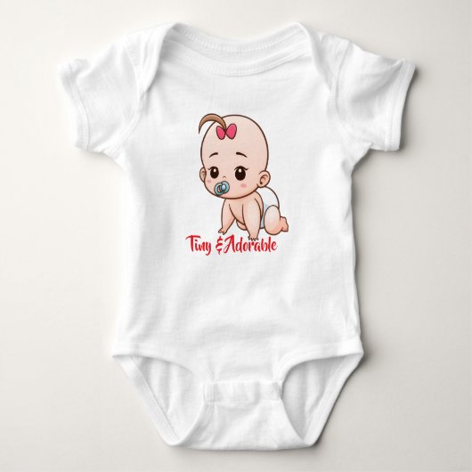 Tiny & Adorable Cartoon Baby Romper (Voorkant)
