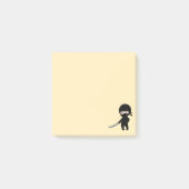 Tiny Angry Ninja op Geel Post-it® Notes (Voorkant)