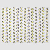 tiny black gold volleyballs pattern tissuepapier (Voorkant)