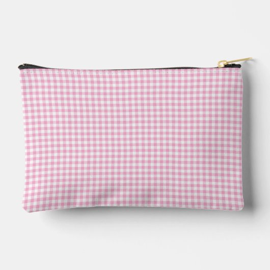 Tiny Bleke Roze Gingham Signature Etui (Achterkant)