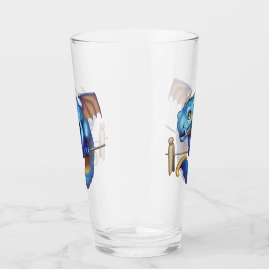 Tiny Blue Dragon Glas (Rechts)