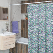 Tiny Blue & Green Flowers Douche rideau
