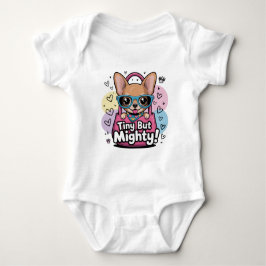 Tiny but Mighty Chihuahua  Keychains & Lanyards Romper