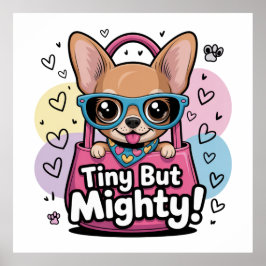 Tiny but Mighty Chihuahua   Posters & Prints