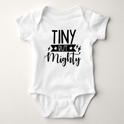 Tiny But Mighty-ontwerp Romper (Voorkant)