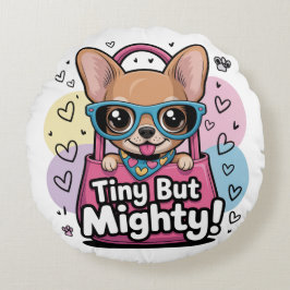 Tiny but Mighty Rond Kussen