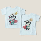 Tiny but Mighty – Superhero Panda Holding a Star (Design Recto & Verso)