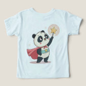 Tiny but Mighty – Superhero Panda Holding a Star (Design Verso)