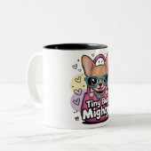 Tiny but Mighty Tweekleurige Koffiemok (Voorkant links)