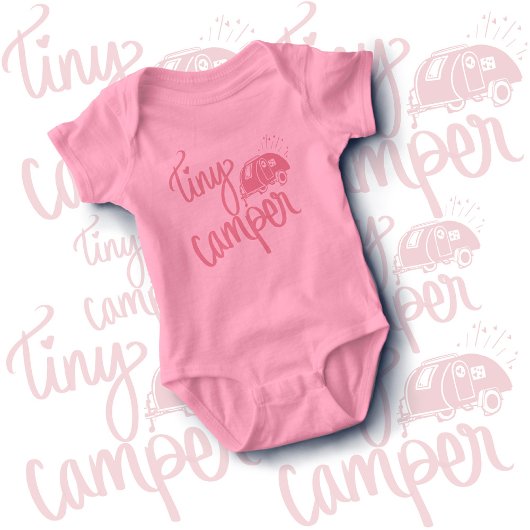 Tiny Camper Camping Baby Gift Bodysuit Een stuk