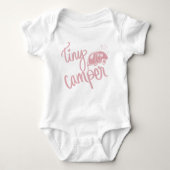 Tiny Camper Camping Baby Gift Bodysuit Een stuk (Voorkant)