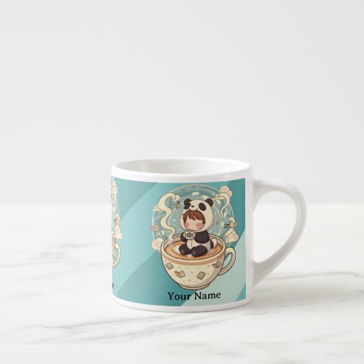 Tiny Chibi Panda Milk Mug for Kids (Droite)