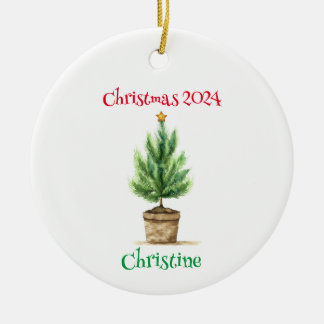 Tiny Christmas Tree gepersonaliseerd Ornament