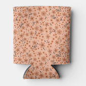 Tiny cute pink red brown cream pattern blikjeskoeler (Voorkant)