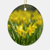 Tiny Daffodils Keramisch Ornament (Links)