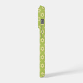 Tiny Daisies,  happy faces in lime greenPhone Case iPhone Hoesje (Linkerkant)