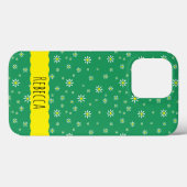 Tiny Daisies over Groen Case-Mate iPhone Case (Achterkant (horizontaal))
