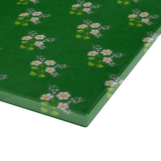 Tiny Daisies Pixel Art Snijplank