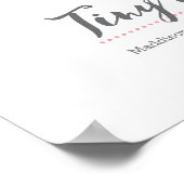 Tiny Dancer ballerina gepersonaliseerde print (Hoek)