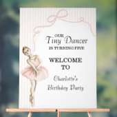 Tiny Dancer Ballerina Pink Girls Birthday (Neutre)