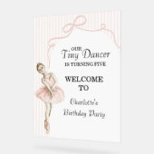 Tiny Dancer Ballerina Pink Girls Birthday (Angle)