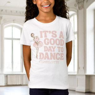 Tiny Dancer Ballerina Roze Meisjes Verjaardag T-shirt