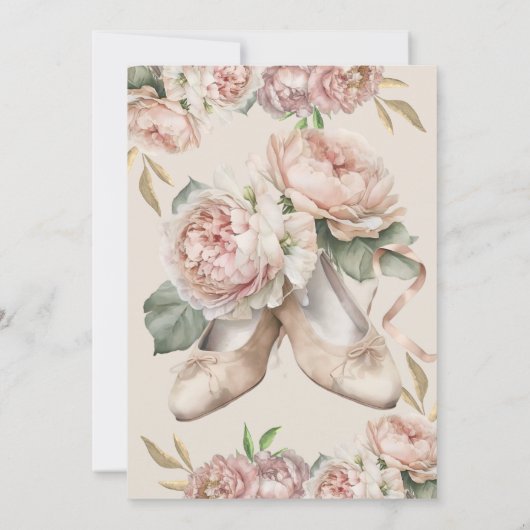 Tiny Dancer Ballet Derde verjaardag Kaart (Achterkant)