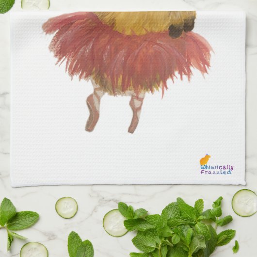 Tiny Dancer Capybara Tea Towel Theedoek (Gevouwen)