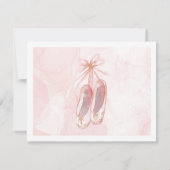 Tiny Dancer Pink Ballet Dancer Kaart (Achterkant)