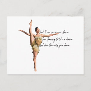 Tiny Dancer Series Green Briefkaart