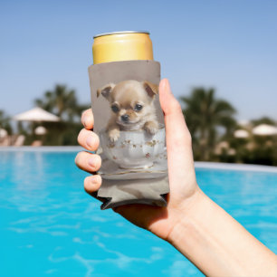 Tiny Delight: Chihuahua Puppy in een theekopje