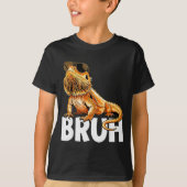 Tiny Dinosaur Bruh Bearded Dragon Lover T-shirt (Voorkant)