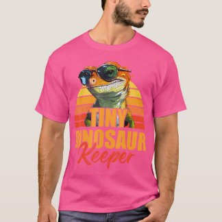 Tiny Dinosaur Keeper Dierenvriend Crested Gecko Bo T-shirt