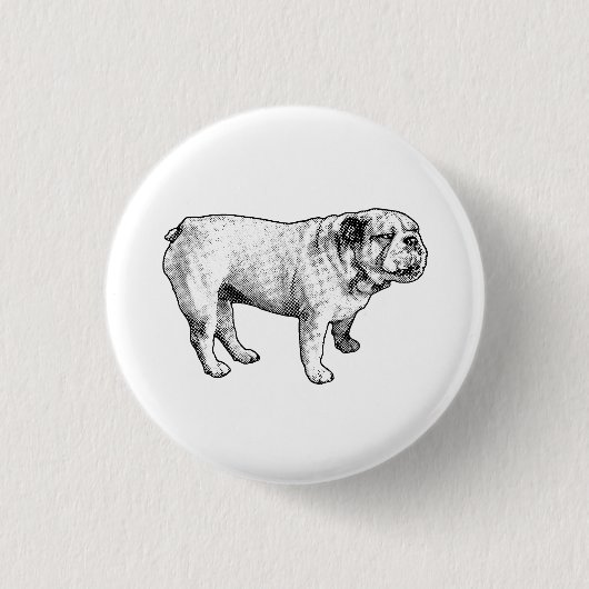 tiny dot joy, bulldog ronde button 3,2 cm (Voorkant)