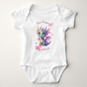 Tiny Dragon, Big Attitude – Cute Kawaii Dragon Romper (Voorkant)