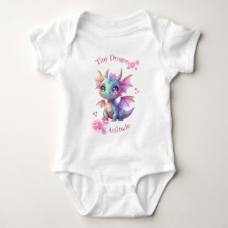 Tiny Dragon, Big Attitude – Cute Kawaii Dragon Romper