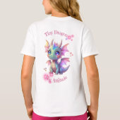 Tiny Dragon, Big Attitude – Kawaii Baby Dragon T-shirt (Achterkant)