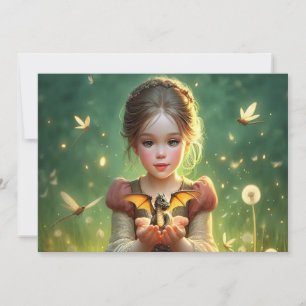 Tiny Dragon Keeper met Vlinders Kaart