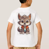 "Tiny Fangs: Schattig weerwolf T-shirt" T-shirt (Achterkant)
