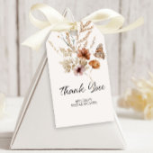 Tiny Floral Blooms Weddenschap Cadeaulabel
