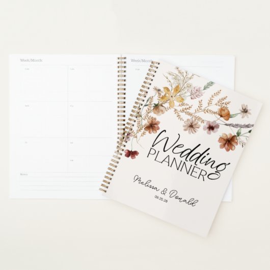 Tiny Floral Blooms Wedding Planner (Display)