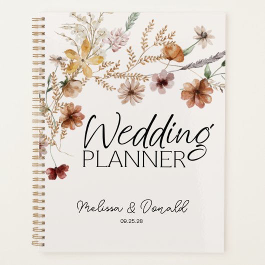  Tiny Floral Blooms Wedding Planner (Voorkant)