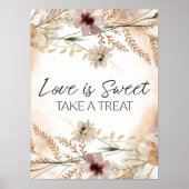 tiny Floral Wedding Love Poster (Voorkant)