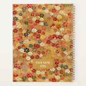 Tiny Flowers Chiyogami Planner (Achterkant)