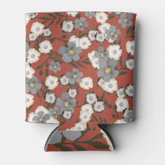 Tiny Flowers: Waterverf naadloze stijl Blikjeskoeler